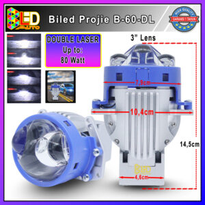 BLED B-60DL Double Laser Biled Projector Super Terang - gambar utama