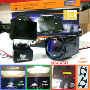 Biled Projie 1.5 Inch Matrix Lampu Mobil Motor - gambar utama