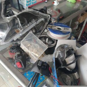 Komponennya Sparepart Tambahan Lampu biled relay kabel set kipas Braket biled led strip jasa pasang - gambar utama
