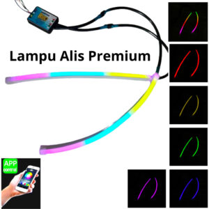 Bled Auto Lampu Alis Premium 1010 RGB DMX Matrix Mobil motor tanpa bintik - gambar utama