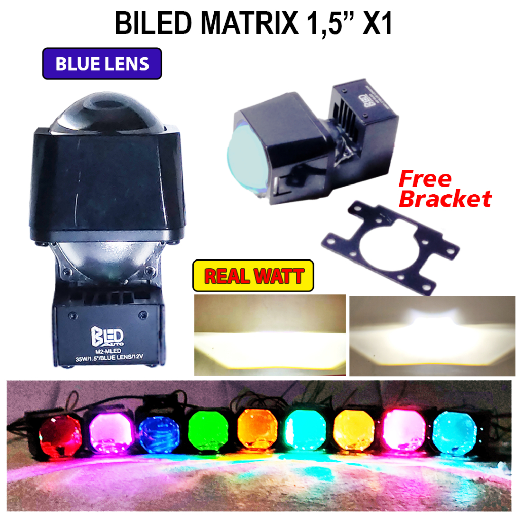 Bledauto Biled Matrix X1 70W Demon Eyes Relay Set - gambar utama
