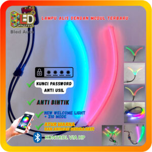 Bledauto Lampu Alis RGB DMX Belang Terang Tidak Bintik Belang Strobo - gambar utama