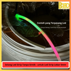 Bledauto [ 10mmx10mm ] Selang Led Strip Satu Arah Premium Lampu Alis StopLamp Lazy - gambar utama